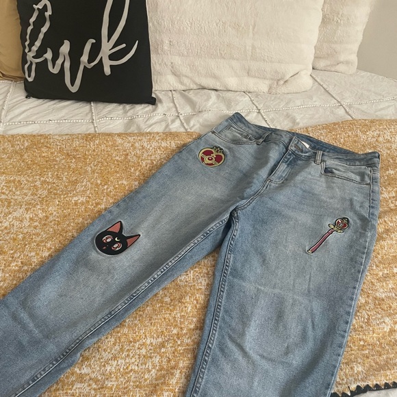 Sailor Moon High Rise Mom Jeans - Picture 2 of 4